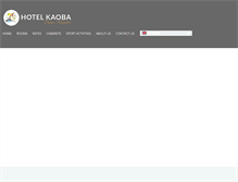 Tablet Screenshot of hotelkaoba.com